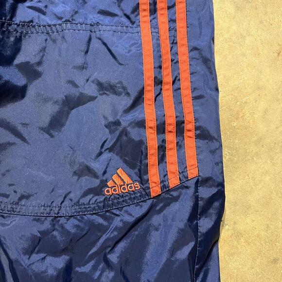 Vintage Y2k Adidas Navy/Orange Windbreaker Sweatpants - Picture 2 of 3